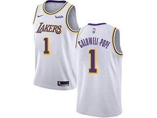 Nike Lakers #1 Kentavious Caldwell-Pope White NBA Swingman Association Edition Jersey