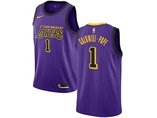 Nike Lakers #1 Kentavious Caldwell-Pope Purple NBA Swingman City Edition 2018 19 Jersey