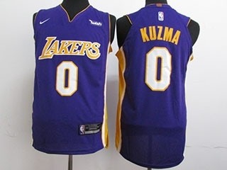 Lakers #0 Kyle Kuzma Purple Nike Jersey