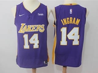 Lakers #14 Brandon Ingram Purple Nike Authentic Jersey