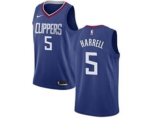 Nike Clippers #5 Montrezl Harrell Blue NBA Swingman Icon Edition Jersey