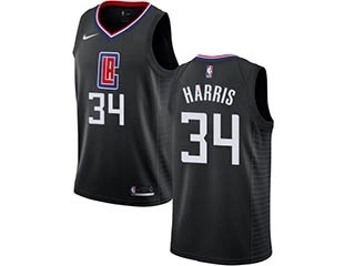 Nike Clippers #34 Tobias Harris Black NBA Swingman Statement Edition Jersey