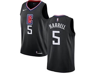 Nike Clippers #5 Montrezl Harrell Black NBA Swingman Statement Edition Jersey