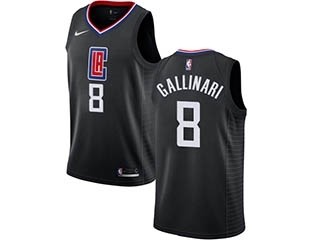 Nike Clippers #8 Danilo Gallinari Black NBA Swingman Statement Edition Jersey