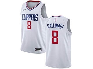 Nike Clippers #8 Danilo Gallinari White NBA Swingman Association Edition Jersey