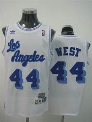 NBA Throwback Los Angeles Clippers west #44 white Jersey