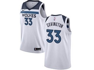 Nike Timberwolves #33 Robert Covington White NBA Swingman Association Edition Jersey