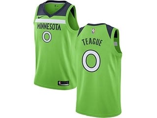 Nike Timberwolves #0 Jeff Teague Green NBA Swingman Statement Edition Jersey