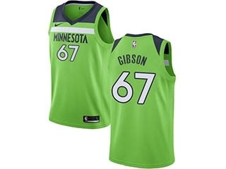 Nike Timberwolves #67 Taj Gibson Green NBA Swingman Statement Edition Jersey