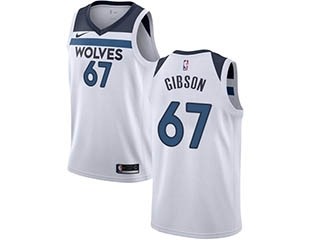 Nike Timberwolves #67 Taj Gibson White NBA Swingman Association Edition Jersey