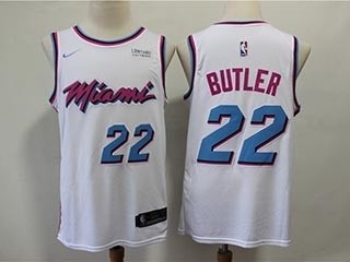 Heat #22 Jimmy Butler White City Edition Nike Swingman Jersey