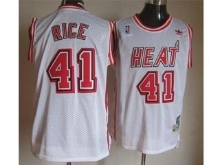 NBA Miami Heat Throwback Glen Rice #41 white jersey