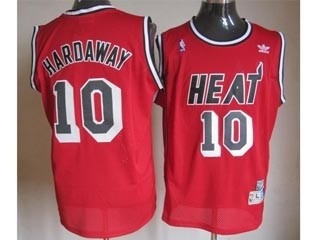 NBA Miami Heat Throwback Tim Hardaway #10 Red jersey