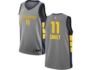 Nike Grizzlies #11 Mike Conley Gray NBA Swingman City Edition 2018 19 Jersey