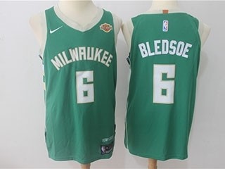 Bucks #6 Eric Bledsoe Green Nike Authentic Jersey