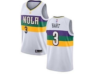 Pelicans #3 Josh Hart White Basketball Swingman City Edition