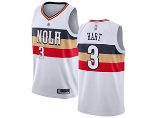 Pelicans #3 Josh Hart White Basketball Swingman Earned Edition