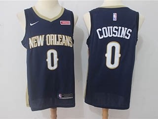 Pelicans #0 DeMarcus Cousins Navy Nike Swingman Jersey