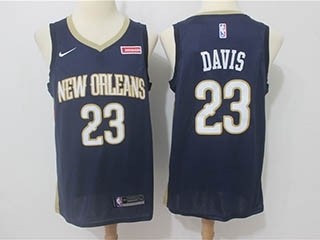 Pelicans #23 Anthony Davis Navy Nike Swingman Jersey