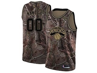 Nike Knicks #00 Enes Kanter Camo NBA Swingman Realtree Collection Jersey