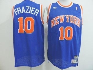 NBA New York Knicks Throwback Walt Frazier #10 Blue jersey