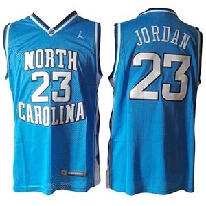 NBA North Carolina Michael Jordan #23 light blue