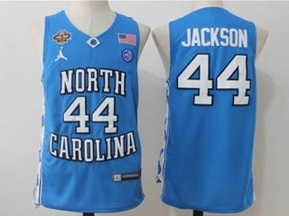 NBA North Carolina Tar Heels #44 Justin Jackson Blue College Basketball Jersey