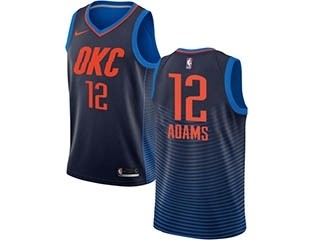 Nike Thunder #12 Steven Adams Navy Blue NBA Swingman Statement Edition Jersey