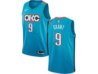 Nike Thunder #9 Jerami Grant Turquoise NBA Swingman City Edition 2018 19 Jersey