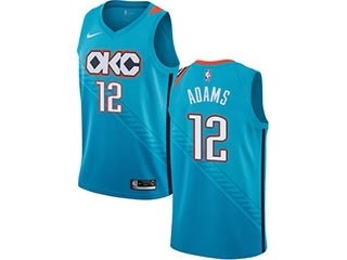 Nike Thunder #12 Steven Adams Turquoise NBA Swingman City Edition 2018 19 Jersey