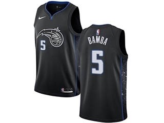 Nike Magic #5 Mohamed Bamba Black NBA Swingman City Edition 2018 19 Jersey