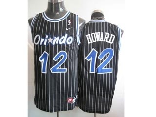 NBA Throwback Orlando Magic Dwight Howard #12 Black