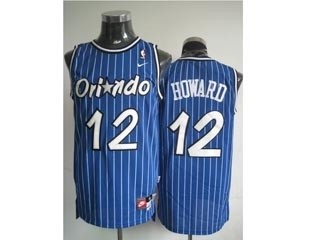 NBA Throwback Orlando Magic Dwight Howard #12 Blue