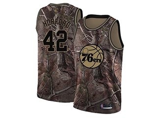 76ers #42 Al Horford Camo Basketball Swingman Realtree