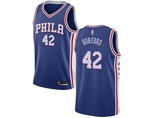 76ers #42 Al Horford Blue Basketball Swingman Icon Edition Jersey