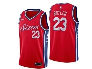 76ers #23 Jimmy Butler Red Nike Swingman Jersey