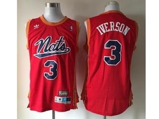 NBA Throwback Philadelphia 76ers iverson #3 red Jersey