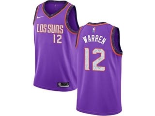 Nike Suns #12 T.J. Warren Purple NBA Swingman City Edition 2018 19 Jersey