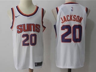 Suns #20 Josh Jackson White Nike Jersey