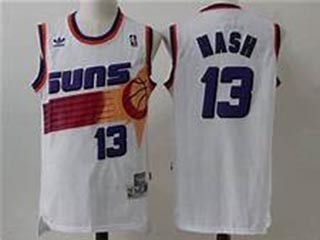 NBA Throwback Phoenix Suns Nash #13 white Jersey