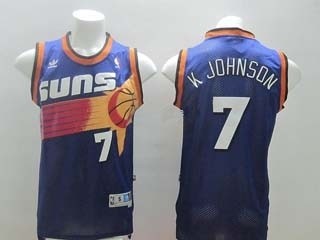 NBA Phoenix Suns K JOHNSON #7 Purple Jersey