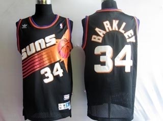 NBA Throwback Phoenlx Suns Charles Barkley #34 Black Jersey