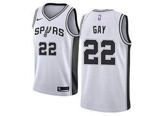 Nike Spurs #22 Rudy Gay White NBA Swingman Association Edition Jersey