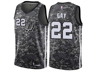 Nike Spurs #22 Rudy Gay Black NBA Swingman City Edition 2018 19 Jersey