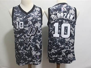 Spurs #10 DeMar DeRozan Camo 2018-19 City Edition Nike Swingman Jersey