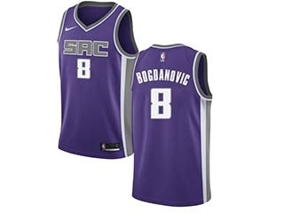 Nike Kings #8 Bogdan Bogdanovic Purple NBA Swingman Icon Edition Jersey