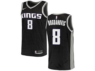 Nike Kings #8 Bogdan Bogdanovic Black NBA Swingman Statement Edition Jersey