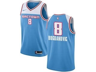 Nike Kings #8 Bogdan Bogdanovic Blue NBA Swingman City Edition 2018 19 Jersey