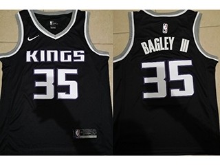 Kings #35 Marvin Bagley III Black Nike Swingman Jersey