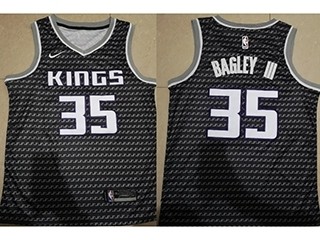 Kings #35 Marvin Bagley III Black City Edition Nike Swingman Jersey